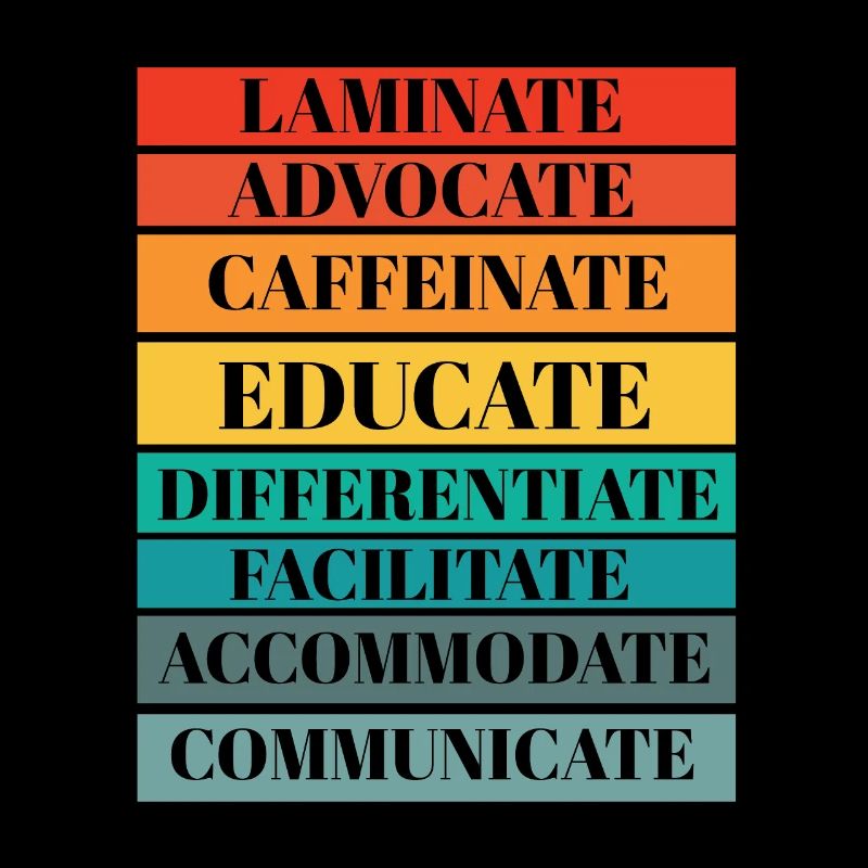SPED Teacher Laminate Collaborate Autisme