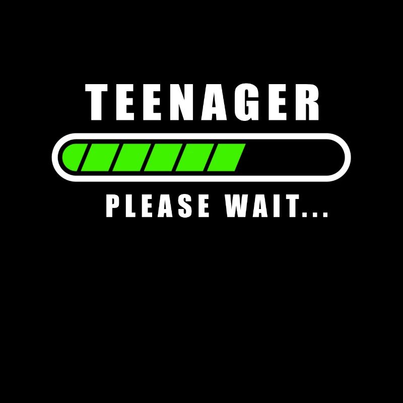 Teenager Loading Please Wait