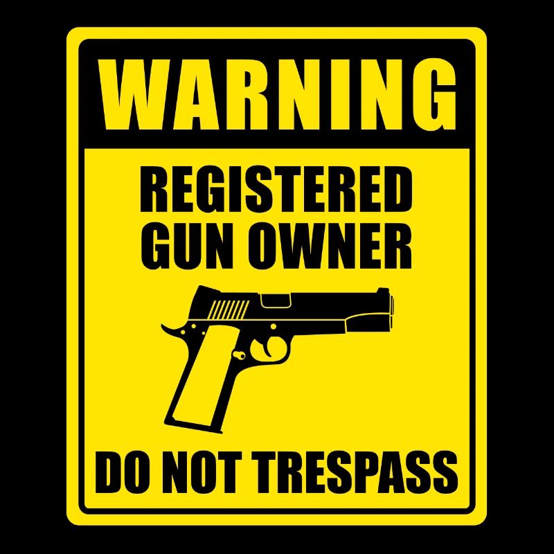 Registered Gun Owner Sign