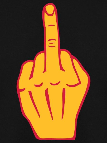 Fick Mittelfinger Beleidigung Provokation