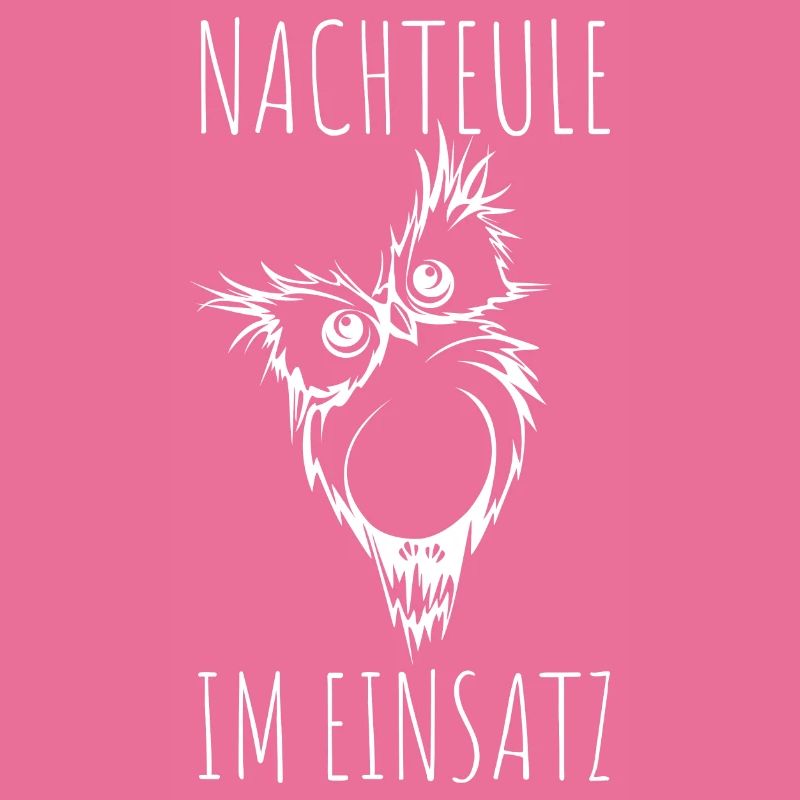 Nachteule im Einsatz Eule Müde Krankenschwester