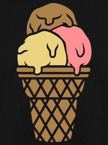 Schokolade Vanille Erdbeer Eis