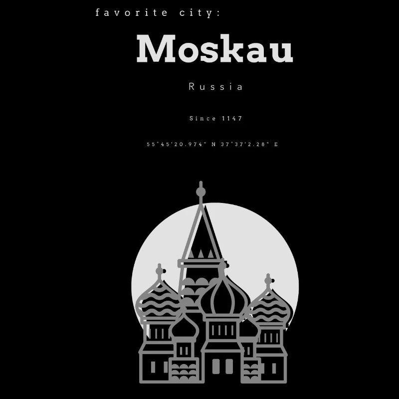 Coordonnées de la mémoire de la ville préférée de Moscou