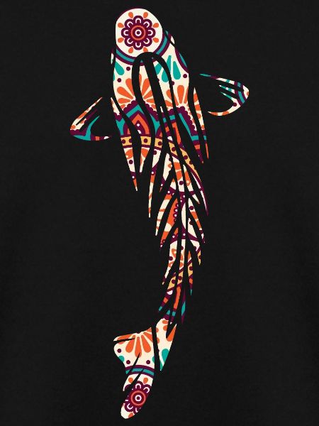 Koi Karpfen Mosaik Mandala