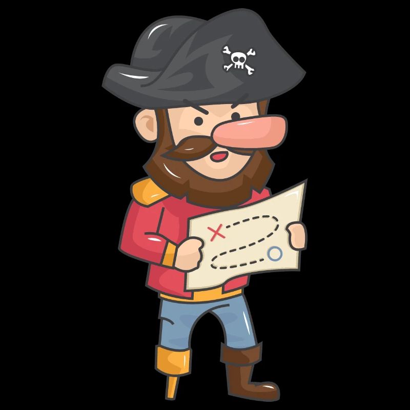 Pirate Pirate Treasure Map X Gift Circle