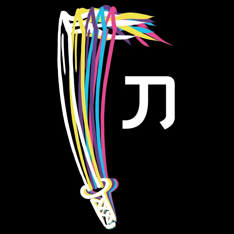 Katana coloré