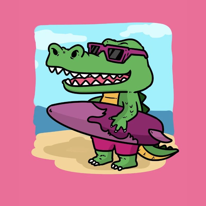 C'est le temps de surf de Crocodile C'est Crocodiles Sur