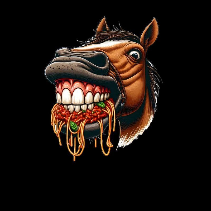 Pasta-Liebhaber-Pferd