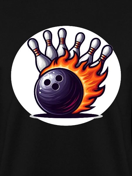 Brennende Bowlingkugel