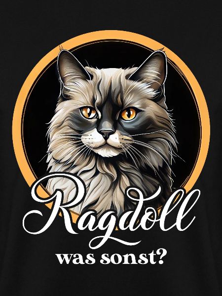 Ragdoll Katzenportrait Kreis
