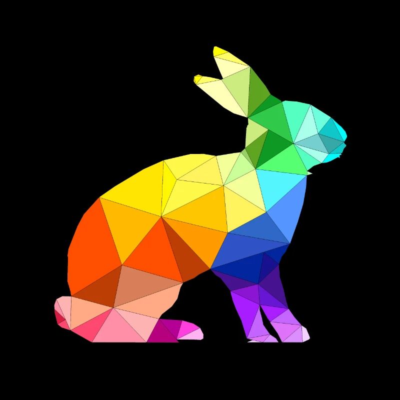 Polygon bunny gift