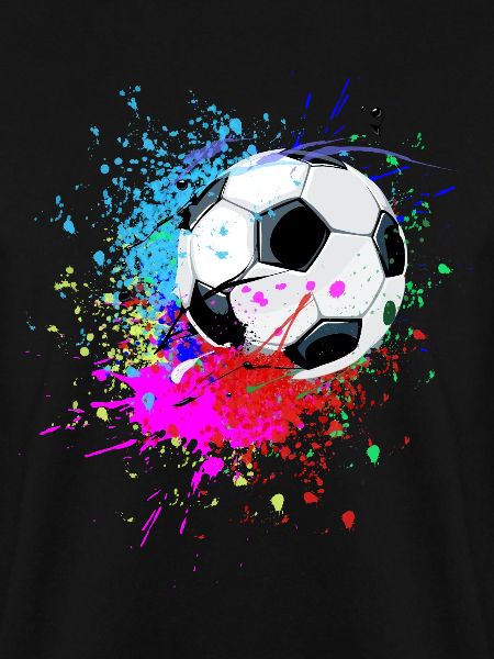 Bunter Fußball Splash Design