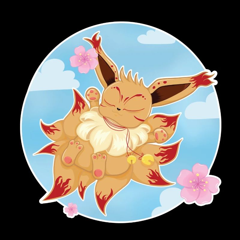 Adorable petit Renard à neuf queue / kitsune
