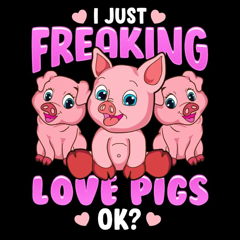 J'adore les cochons cadeau de cochon doux