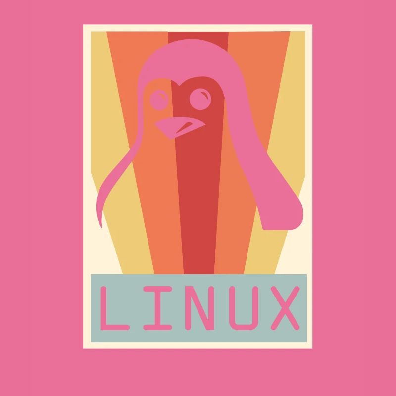 Geek Linux Pinguin PC Nerd IT Experte