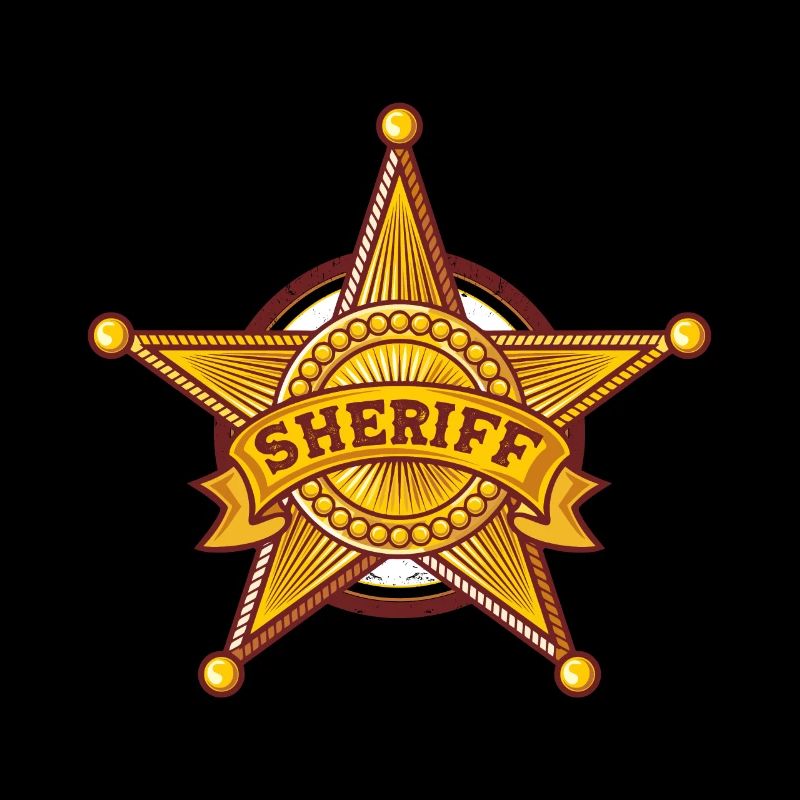 Insigne d'insigne de shérif officier shérif