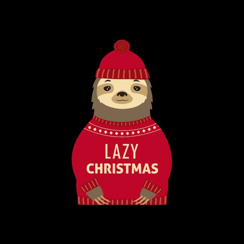 Lazy Christmas Faultier Weihnachten