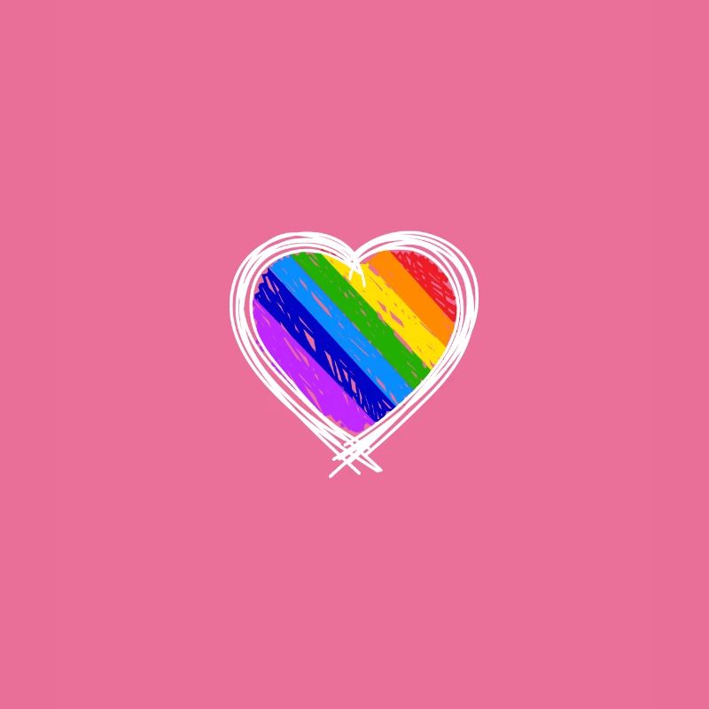Regenbogen Herz Kinder Liebe Einschulung