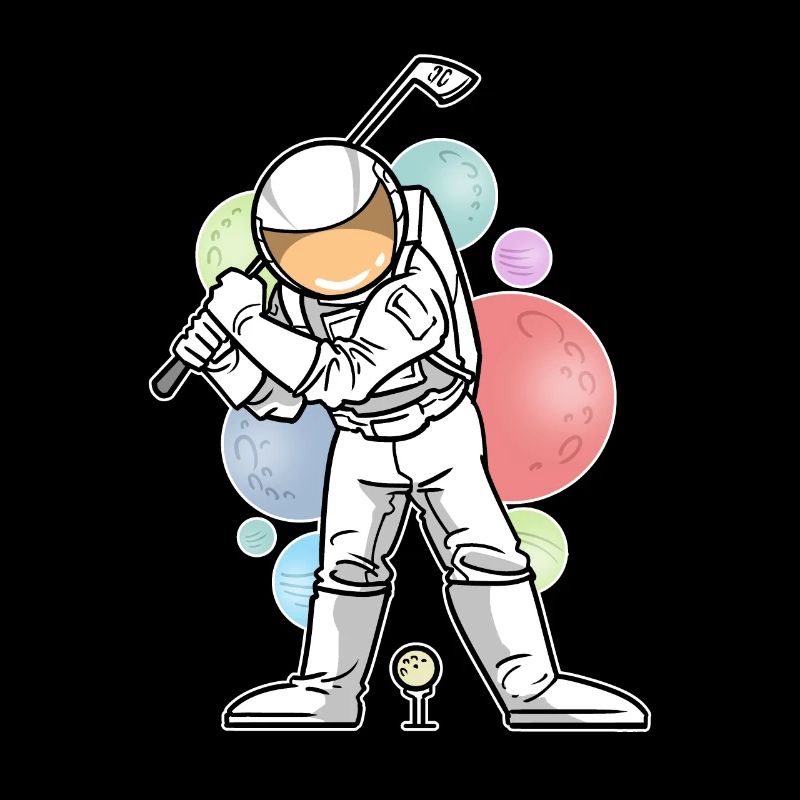 Astronaut Golf Golfer