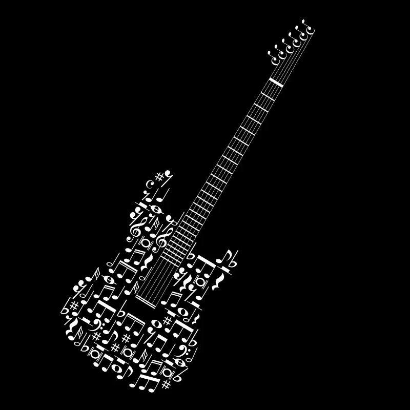 Rock Gitarre Note Gitarrist Rocker Geschenk