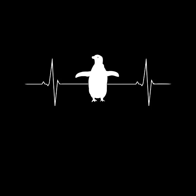 Battement de cœur de pingouin de la glace des pingouins du pôle Nord