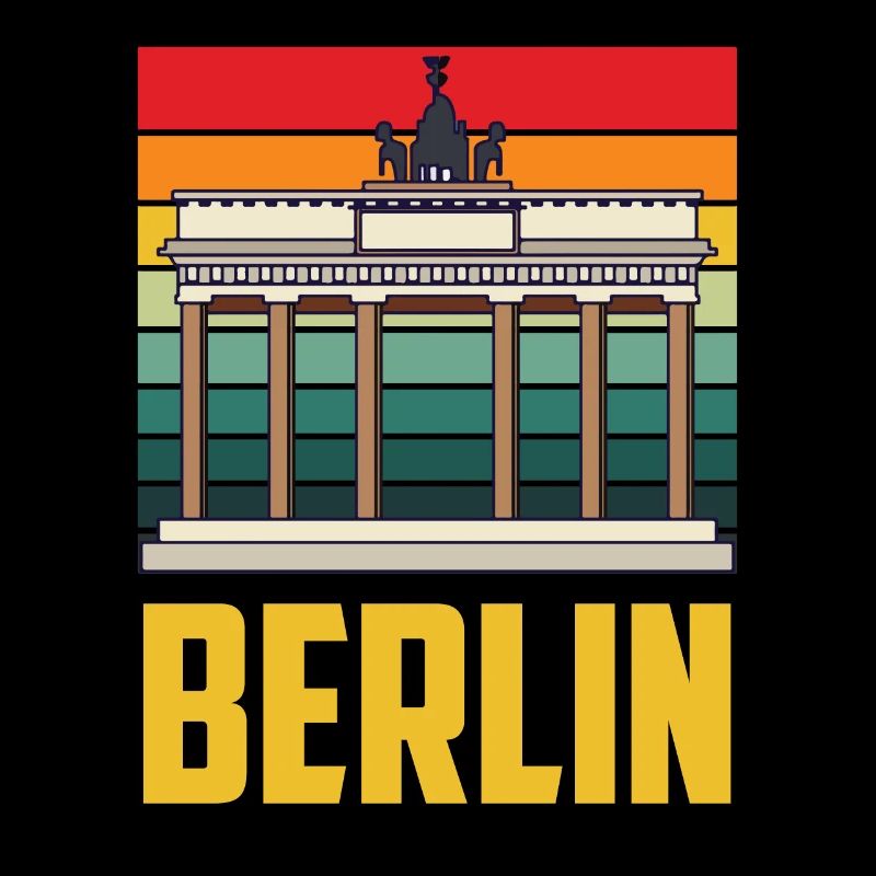 Berlin Brandenburger Tor Retro Deutsch