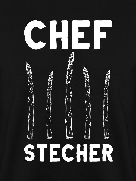 Chefstecher Spargelstecher Spargelernte Bauer