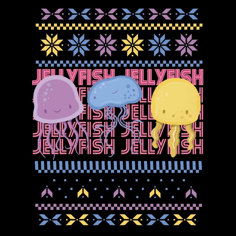 Qualle Hässlicher Pullover Ozeanleben Unterwassert