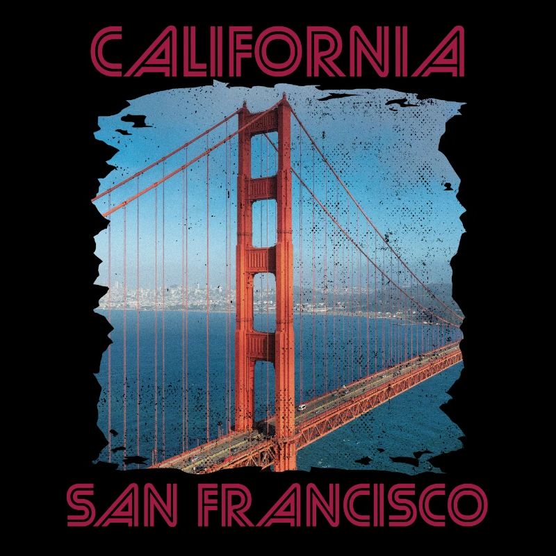 California Love San Francisco Golden Gate Bridge-A