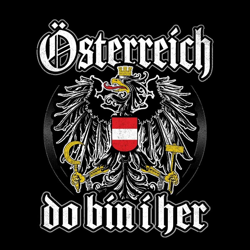 ÖSTERREICH DO BIN I HER ADLER WAPPEN AUSTRIA