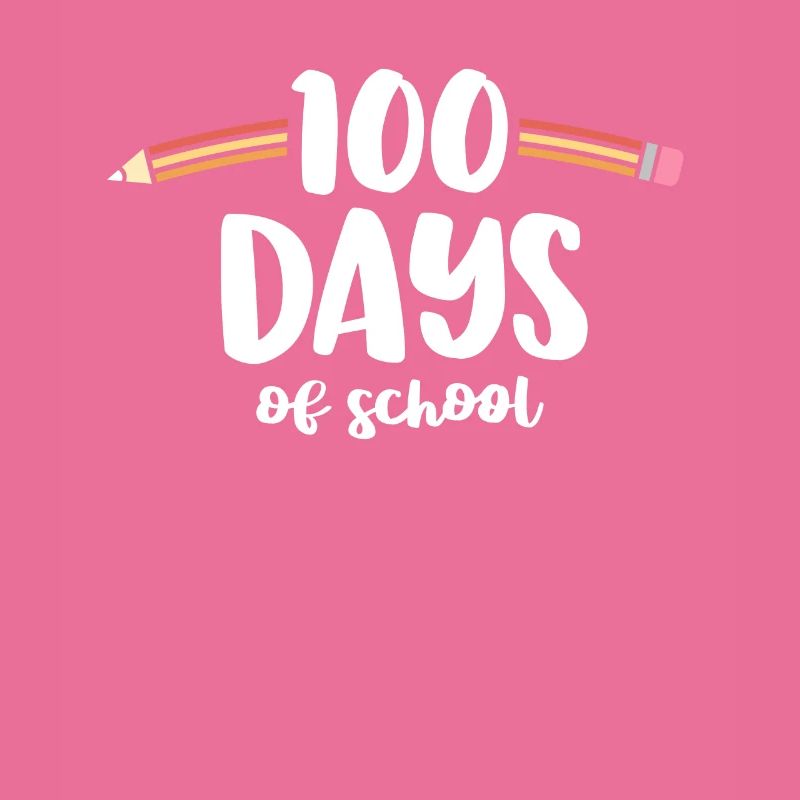 100 jours d’école Professeur d’école de crayon 100e