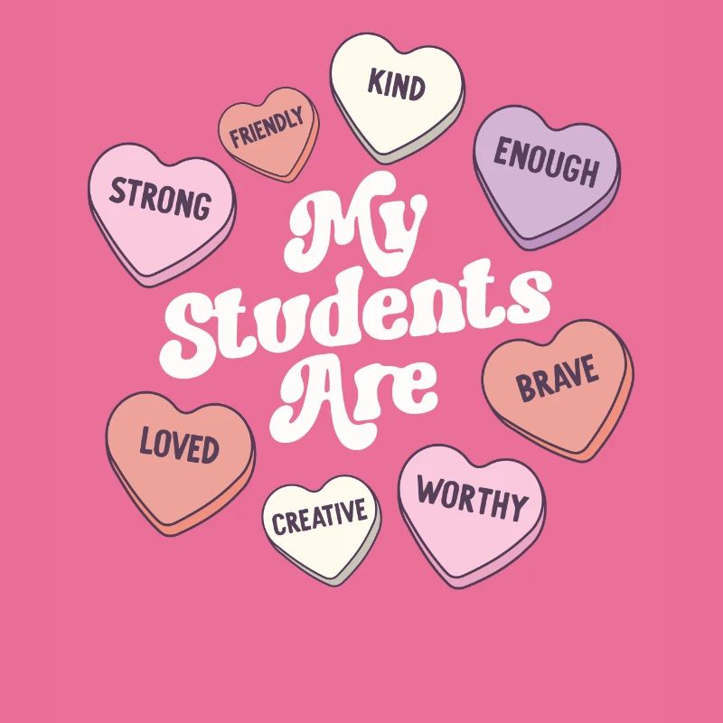 Enseignante Saint-Valentin Affirmations positives