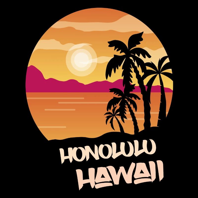 Hawaii Honolulu Holiday Palm Ocean Surfing
