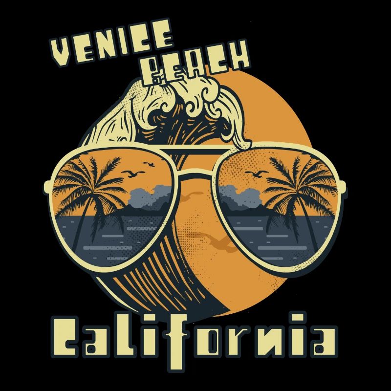 Palm Tree Lunettes de soleil Californie Venice Beach Ocean
