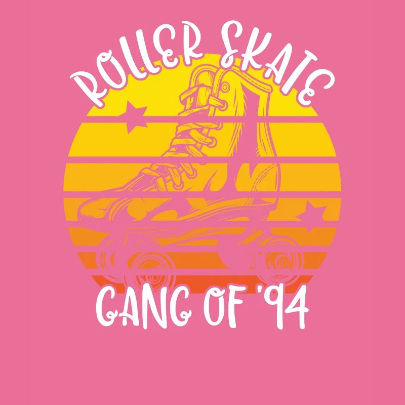 Rollschuhfahrer Rollerskates Rollschuh Gang 1994