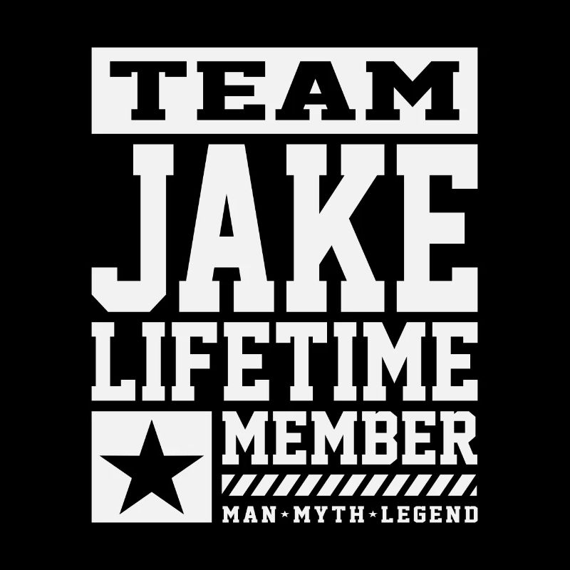 Team Jake Lebenslanges Mitglied Lustiger Name Jake