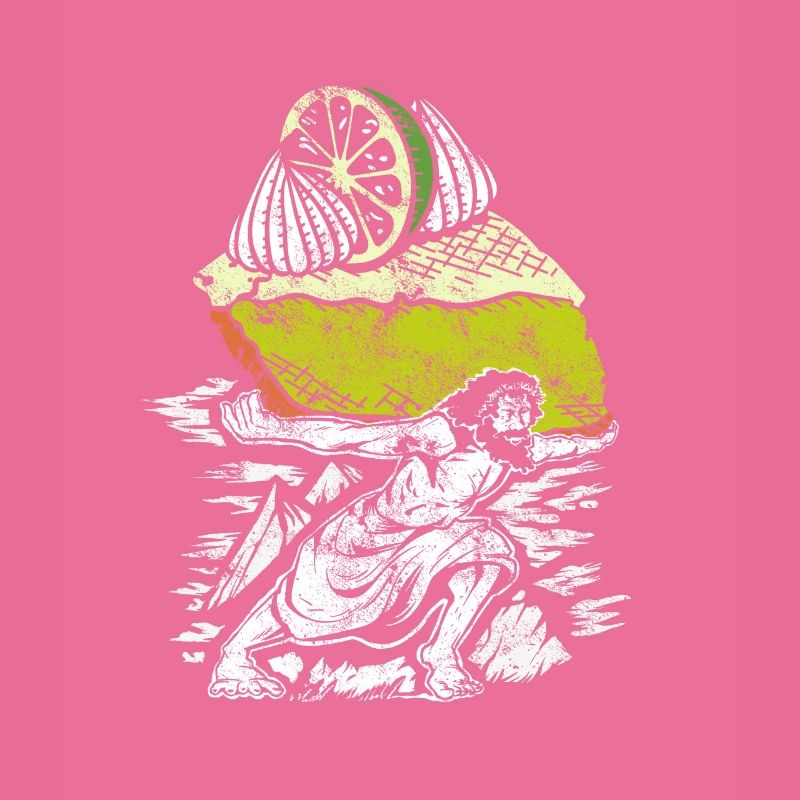 Drôle de conception de gâteau au citron