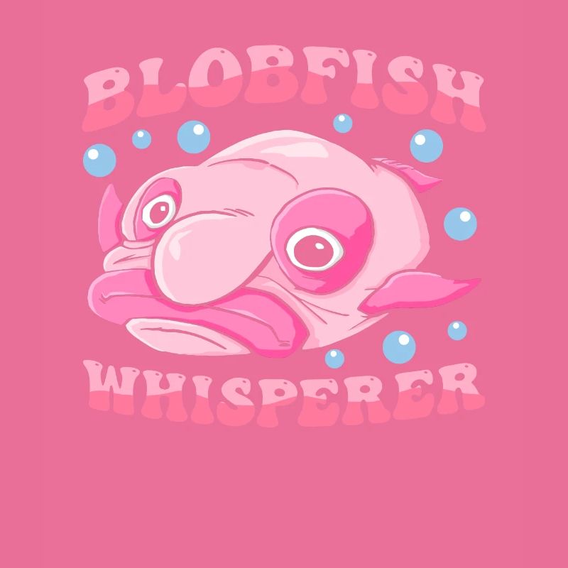 Costume de Blobfish - Visage de poisson Blob laid -