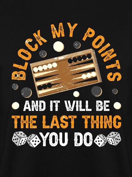 Board Game Funny Backgammon