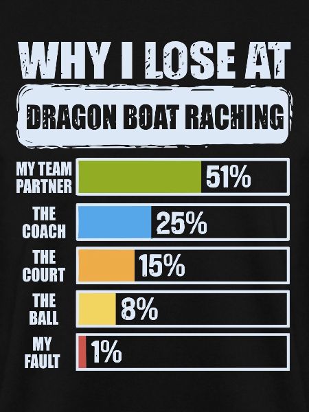 Lustiges Drachenboot-paddel