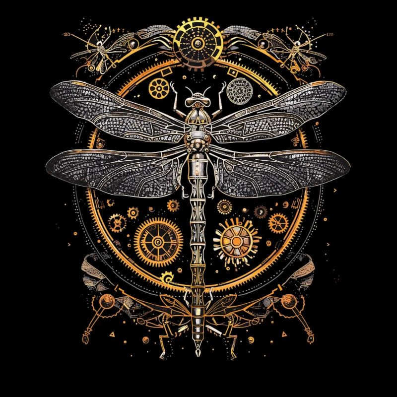 Libellule steampunk