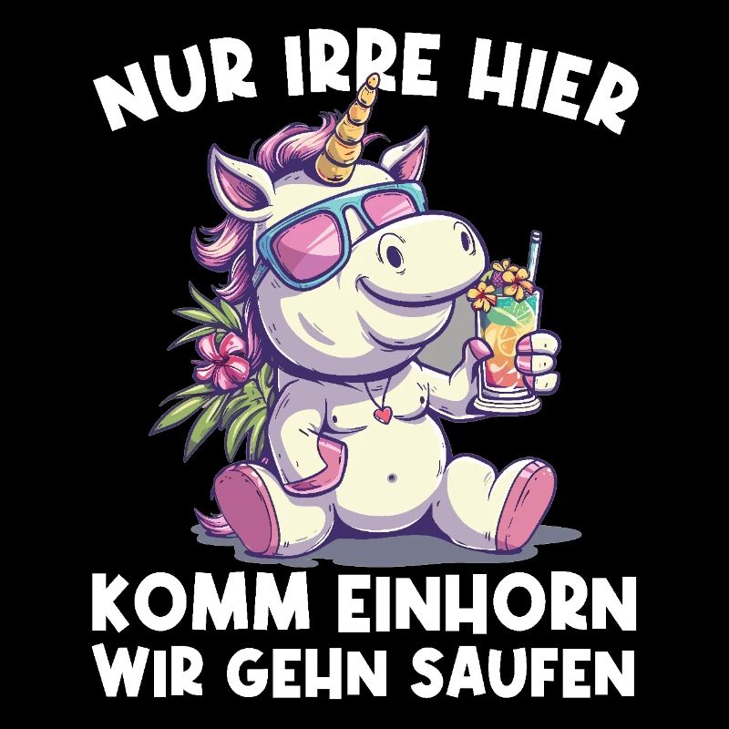 Refreshing Cocktail Unicorn Saying