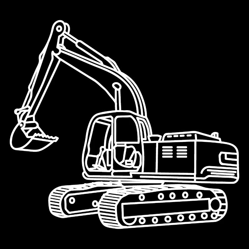 Bagger Fahrer