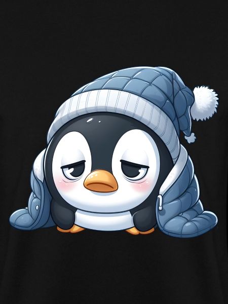 Müder Pinguin