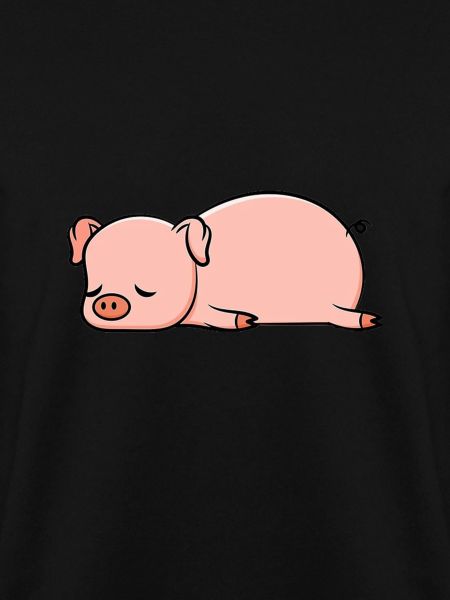 Sleeping pig - comic