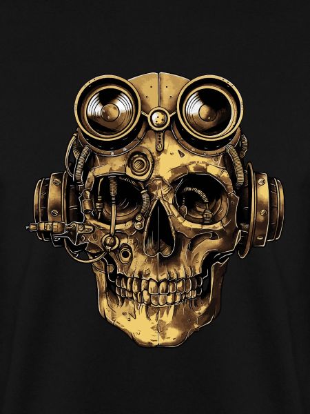 Steampunk Zombie Skull