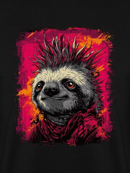Cooles Punkrock Faultier