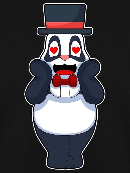 Panda Bräutigam Herz Hochzeit