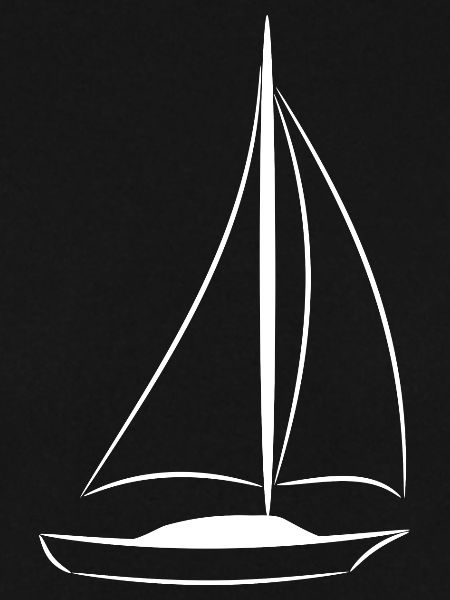 Segelschiff 6 Weiß
