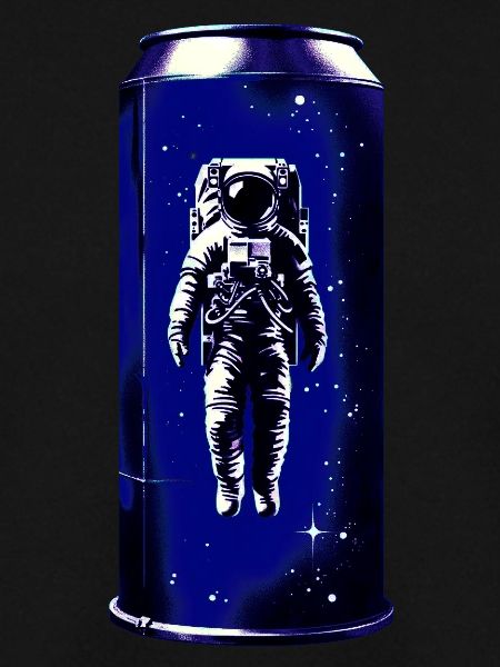 Astronaut in der Dose